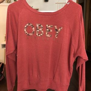 Moron red Obey crewneck